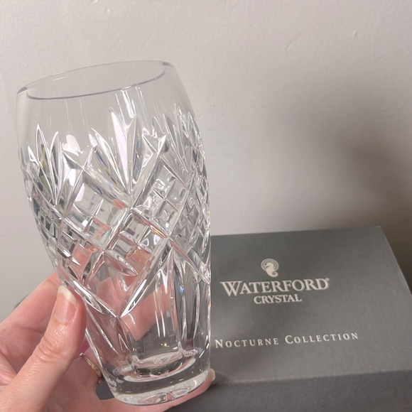 Waterford Crystal Nocturne Collection New Old Stock Rare Vintage Flower Vase 6”H - Picture 6 of 6